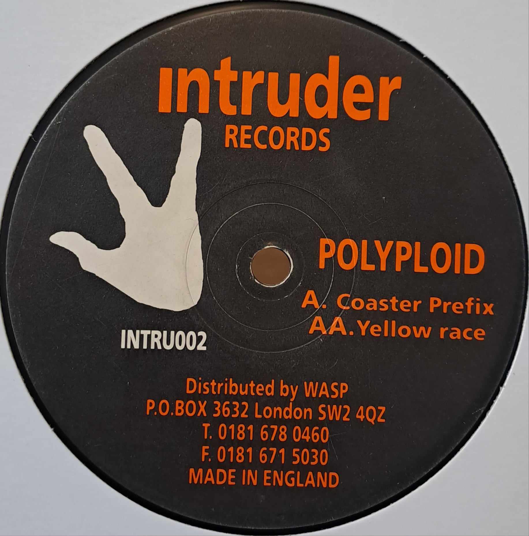 Intruder Records 002 - vinyle Trance